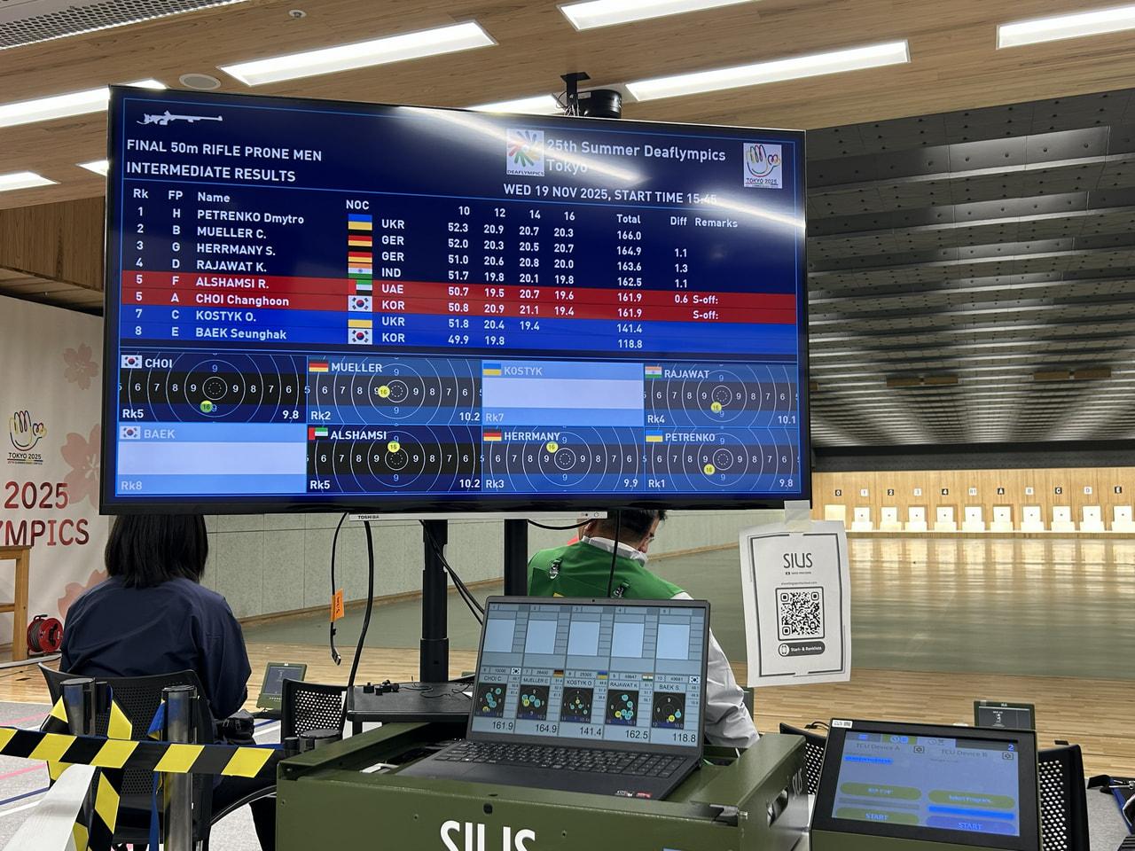 50m 男子 伏射 決勝 6位決定シュートオフ